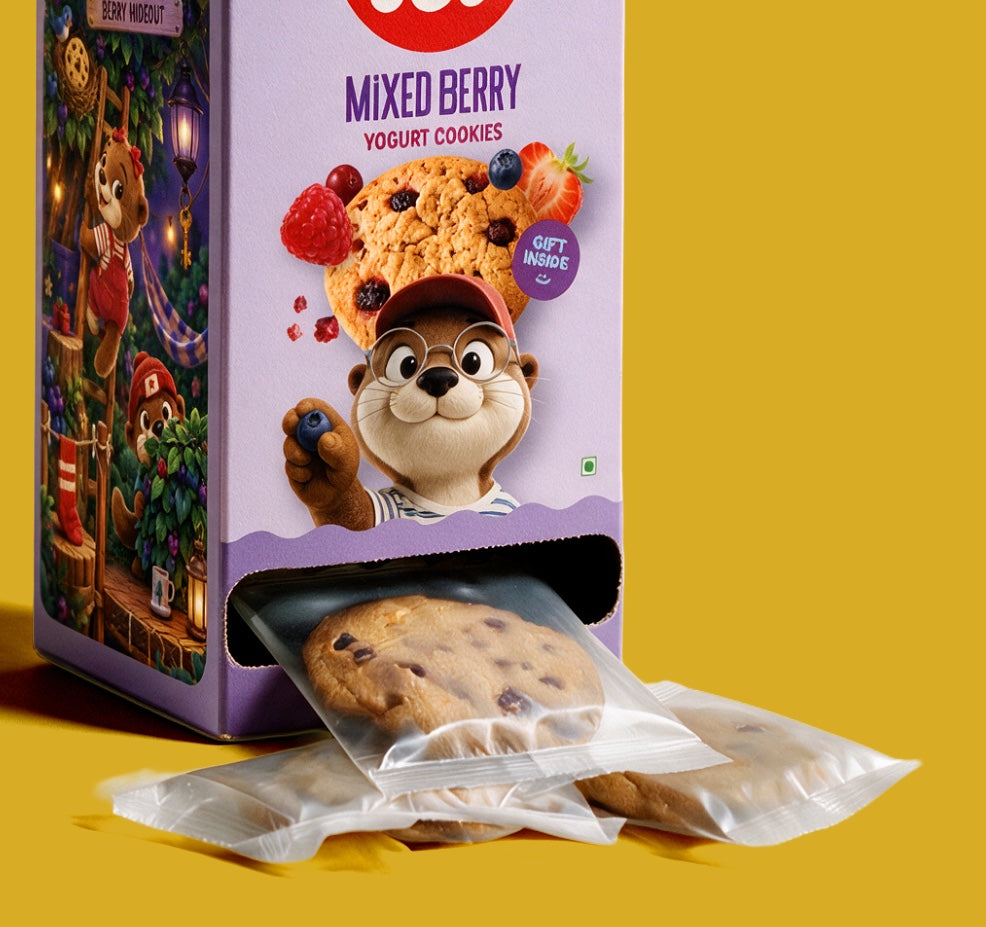 Mixed Berry Yogurt Cookies